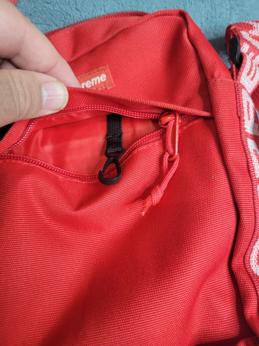 Supreme Red Crossbody Shoulder Bag